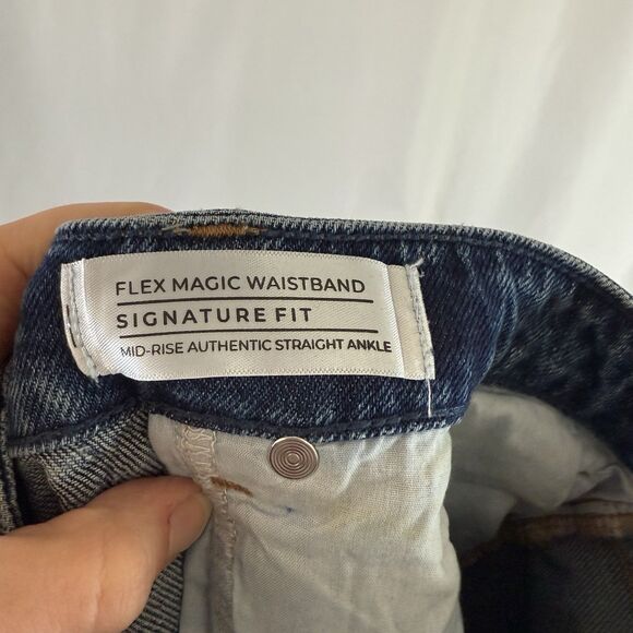 New Lane Bryant Authentic Straight Ankle Jeans Women's 20 Medium Wash Midrise - Picture 12 of 12